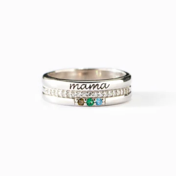 “Wherever Life Takes Us” Linked Birthstone Mama Ring