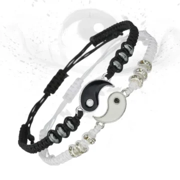 Yin Yang Bracelet for Couples – Two Halves of One Complete Love