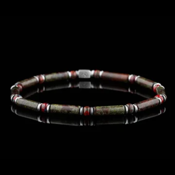 Dragon Blood Jasper Bracelet: The Eighteen Subduing Dragon Palms — A Warrior‘s Stone of Courage and Strength